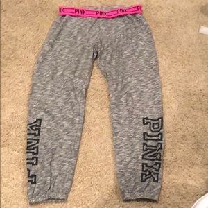 PINK VS - Light Heather Gray Sweatpants